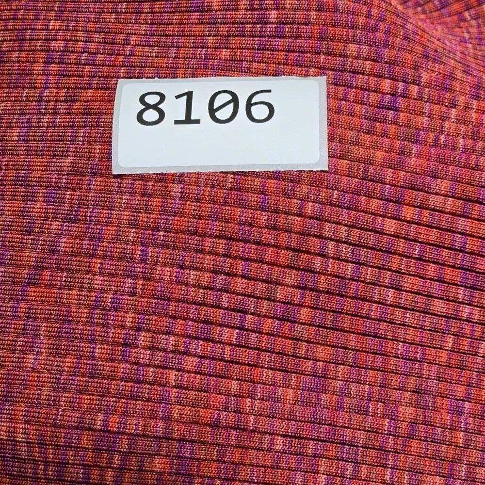 Theory Women's Ribbed Cardigan Space Dyed Vicose Sunset Sz‎ Large